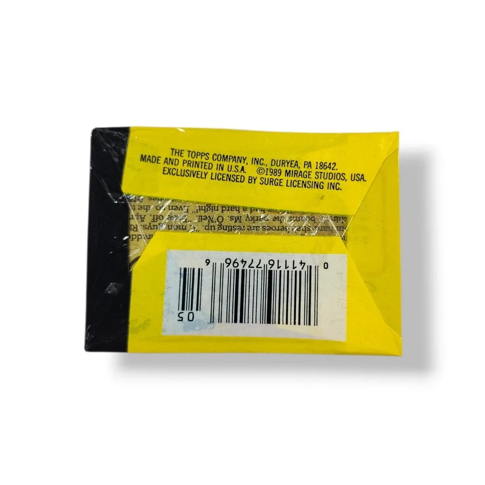 Teenage Mutant Ninja Turtles 1 Single‎ Yellow 1989 Pack 11 Cards 1 Sticker Topps